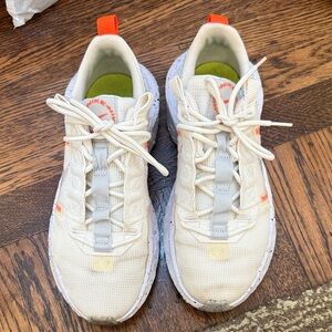 Nike Women's Sneakers - White and Orange